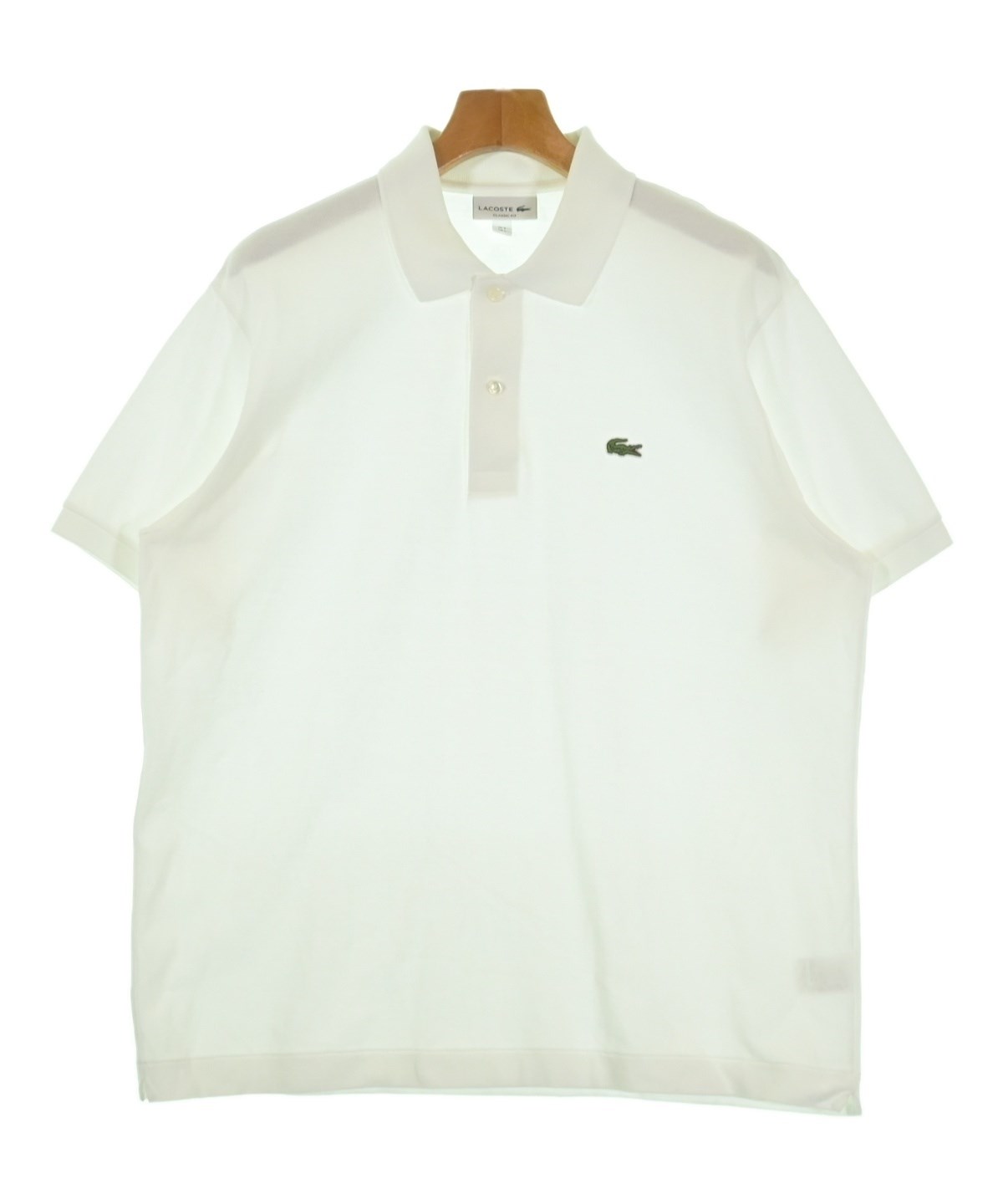 LACOSTE（ラコステ）ポロシャツ 白 サイズ:5(XL位) メンズ
