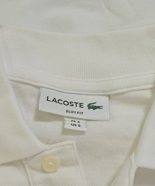 LACOSTE（ラコステ）ポロシャツ 白 サイズ:3(M位) メンズ/2200734427090