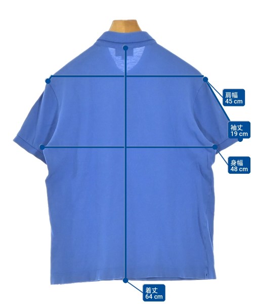 LACOSTE（ラコステ）ポロシャツ 青 サイズ:4(L位) メンズ/2200735992078
