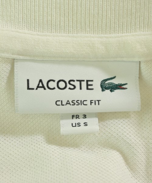 LACOSTE（ラコステ）ポロシャツ 白 サイズ:3(M位) メンズ/2200737014037