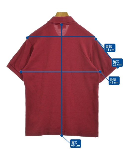 LACOSTE（ラコステ）ポロシャツ 赤 サイズ:4(L位) メンズ/2200725306052