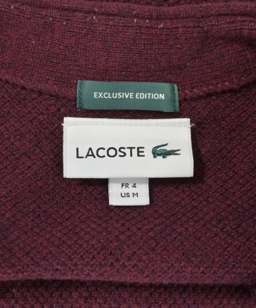 LACOSTE（ラコステ）カーディガン 赤 サイズ:4(L位) メンズ/2200709821045