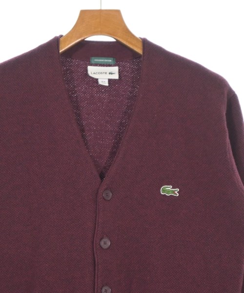 LACOSTE（ラコステ）カーディガン 赤 サイズ:4(L位) メンズ/2200709821045