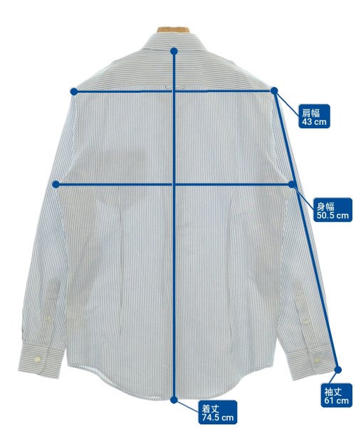 LACOSTE（ラコステ）カジュアルシャツ 青 サイズ:39(S位) メンズ/2200721884011