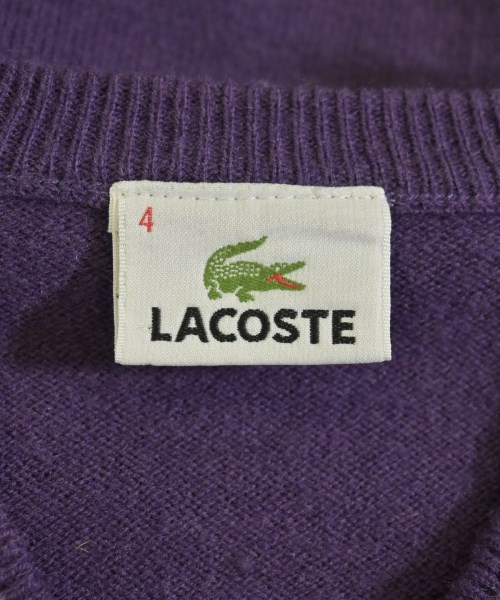 LACOSTE（ラコステ）ニット・セーター 紫 サイズ:4(L位) メンズ/2200716565017