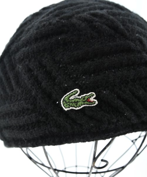 LACOSTE（ラコステ）ハンチング・ベレー帽 黒 サイズ:F メンズ/2200717477081