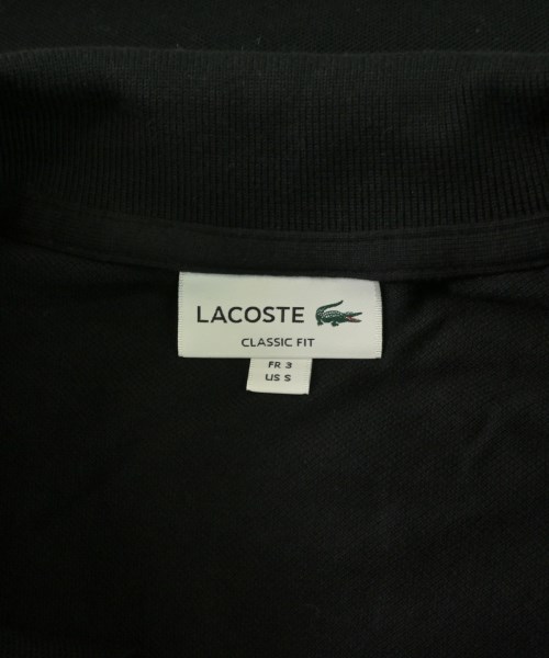 LACOSTE（ラコステ）ポロシャツ 黒 サイズ:3(M位) メンズ/2200727212016