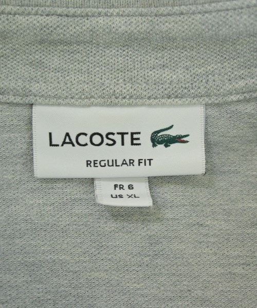 LACOSTE（ラコステ）ポロシャツ グレー サイズ:6(XXL位) メンズ/2200722101025