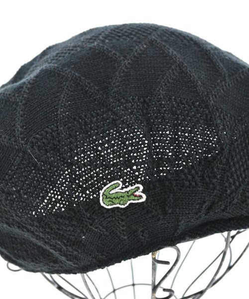 LACOSTE（ラコステ）キャスケット 黒 サイズ:- メンズ/2200723718239