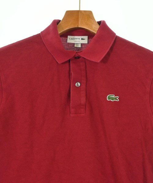 LACOSTE（ラコステ）ポロシャツ 赤 サイズ:3(M位) メンズ/2200682961288
