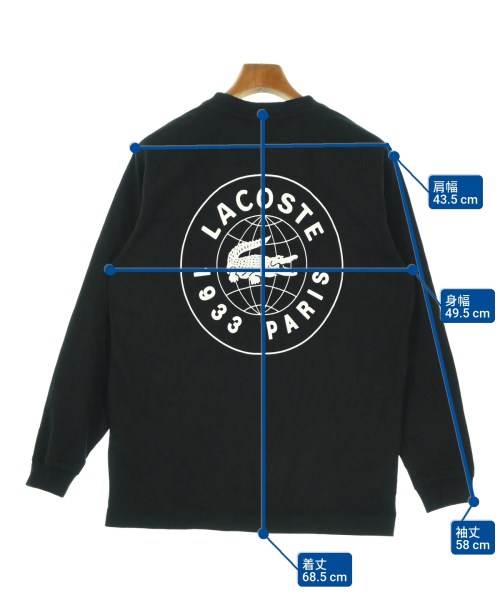 LACOSTE（ラコステ）Tシャツ・カットソー 黒 サイズ:2(S位) メンズ/2200682961301
