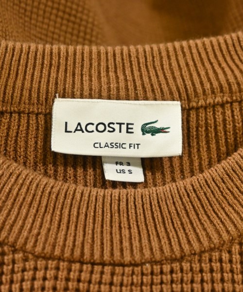 LACOSTE（ラコステ）ニット・セーター 茶 サイズ:3(M位) メンズ/2200682961318