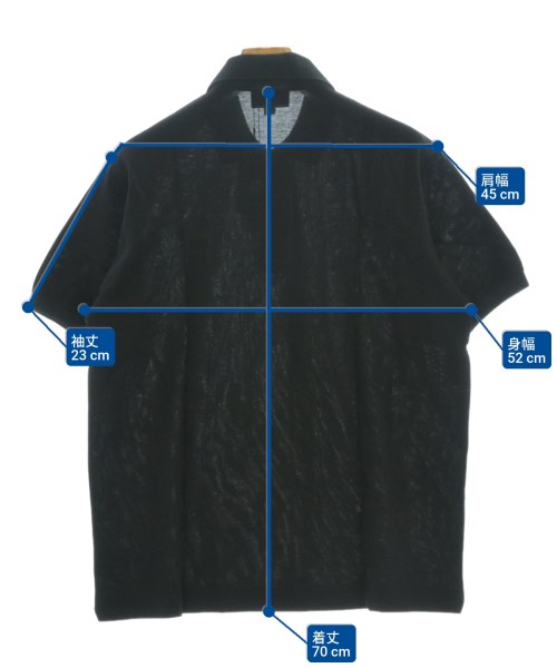 LACOSTE（ラコステ）ポロシャツ 黒 サイズ:5(XL位) メンズ/2200685341025