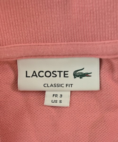 LACOSTE（ラコステ）ポロシャツ ピンク サイズ:3(M位) メンズ/2200685989203