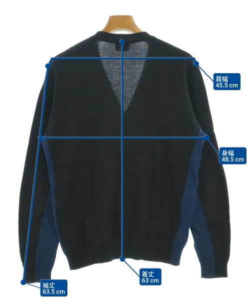 LACOSTE（ラコステ）カーディガン 黒 サイズ:3(M位) メンズ/2200686426073