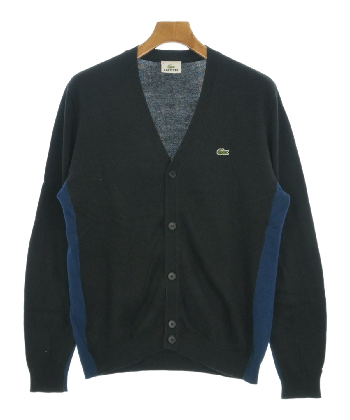 LACOSTE（ラコステ）カーディガン 黒 サイズ:3(M位) メンズ