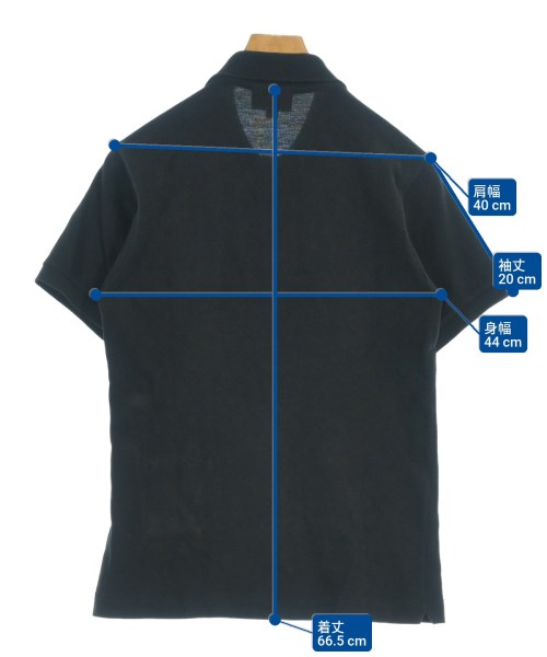 LACOSTE（ラコステ）ポロシャツ 黒 サイズ:2(S位) メンズ/2200684078069