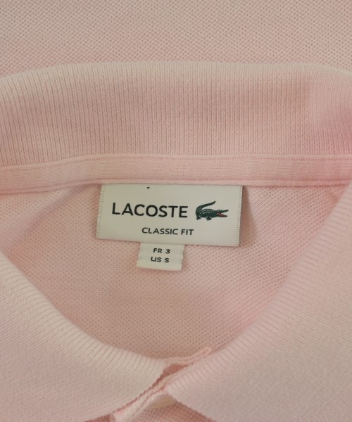 LACOSTE（ラコステ）ポロシャツ ピンク サイズ:S メンズ/2200689200014