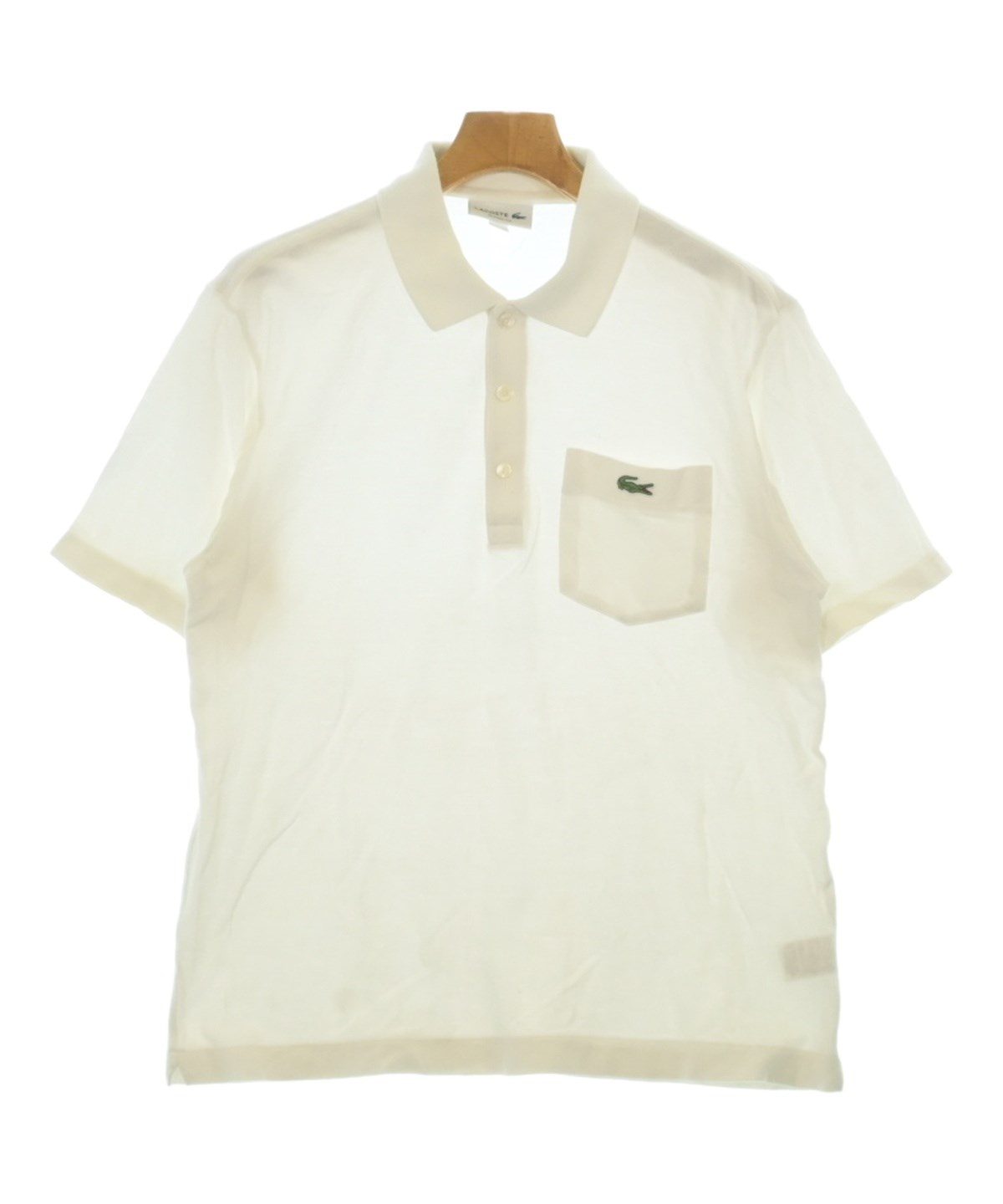 LACOSTE（ラコステ）ポロシャツ 白 サイズ:M メンズ/2200689386015