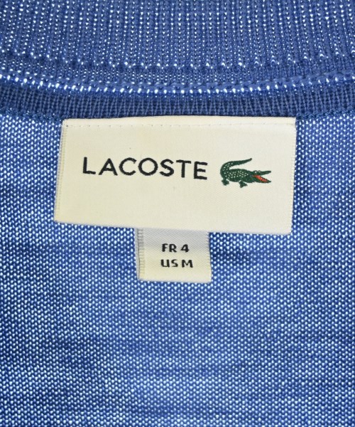 LACOSTE（ラコステ）ニット・セーター 青 サイズ:4(L位) メンズ/2200680054173