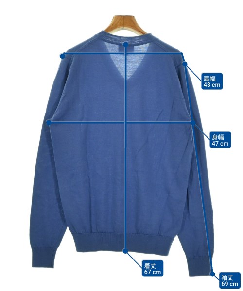LACOSTE（ラコステ）ニット・セーター 青 サイズ:4(L位) メンズ/2200680054173