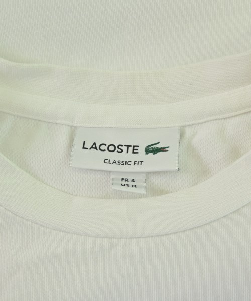 LACOSTE（ラコステ）Tシャツ・カットソー 白 サイズ:4(L位) メンズ/2200683186048
