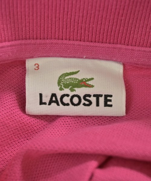 LACOSTE（ラコステ）ポロシャツ ピンク サイズ:3(M位) メンズ/2200684030050