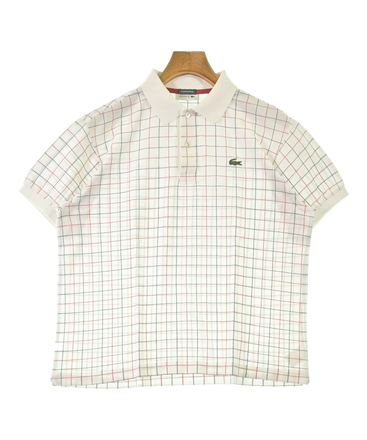 LACOSTE（ラコステ）ポロシャツ 白 サイズ:4(L位) メンズ