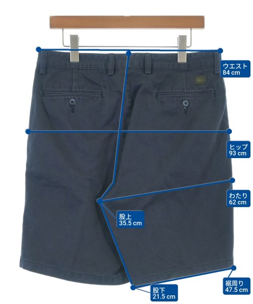 LACOSTE（ラコステ）ショートパンツ 紺 サイズ:88(L位) メンズ/2200689957079