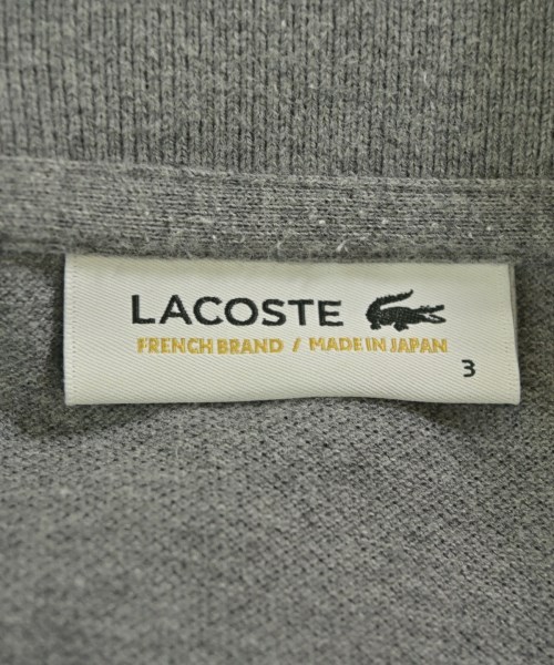 LACOSTE（ラコステ）ポロシャツ グレー サイズ:3(M位) メンズ/2200690456035