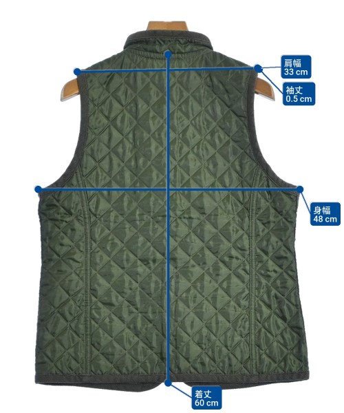 LAVENHAM（ラベンハム）ダウンジャケット/ダウンベスト カーキ サイズ:36(M位) レディース/2200621257021