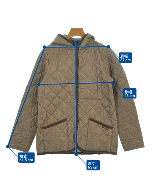 LAVENHAM（ラベンハム）ダウンジャケット/ダウンベスト 茶 サイズ:38(L位) レディース/2200616600023