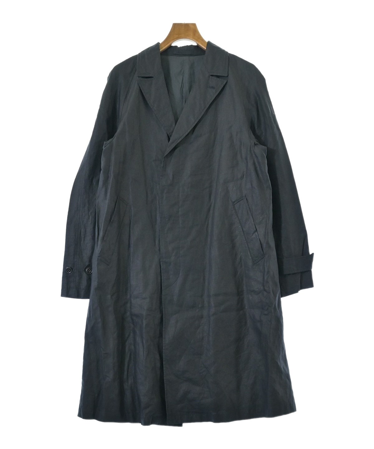 SCYE（サイ）ステンカラーコート 紺 サイズ:38(M位) メンズ