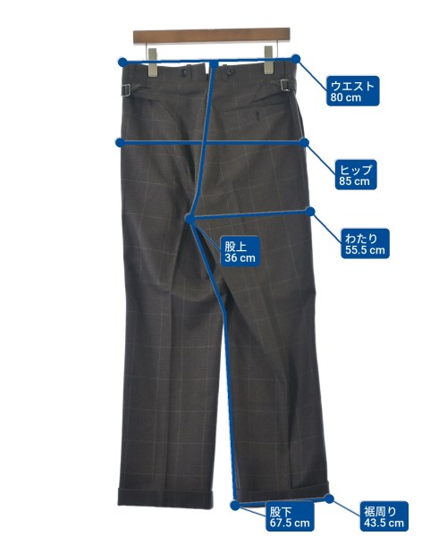 SCYE（サイ）スラックス 茶 サイズ:36(XXL位) メンズ/2200660442013