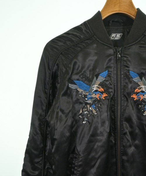 55 DSL（フィフティーファイブディーエスエル）ブルゾン 黒 サイズ:S メンズ/2200625861019