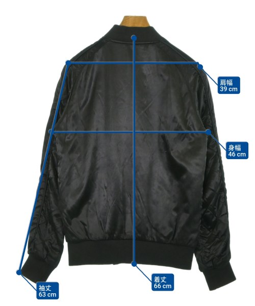 55 DSL（フィフティーファイブディーエスエル）ブルゾン 黒 サイズ:S メンズ/2200625861019