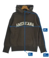 Americana（アメリカーナ）パーカー 茶 サイズ:F レディース/2200620255073