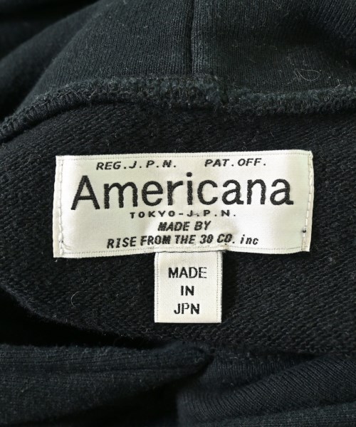Americana（アメリカーナ）パーカー 黒 サイズ:F レディース/2200639374062