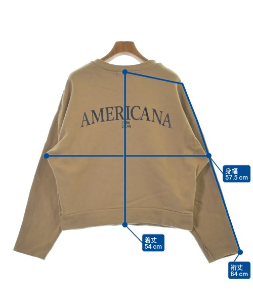 Americana（アメリカーナ）スウェット ベージュ サイズ:F レディース/2200626538170