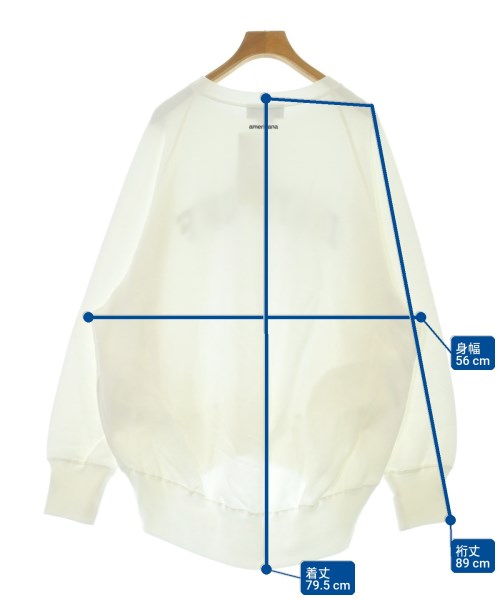 Americana（アメリカーナ）スウェット 白 サイズ:F レディース/2200644741569