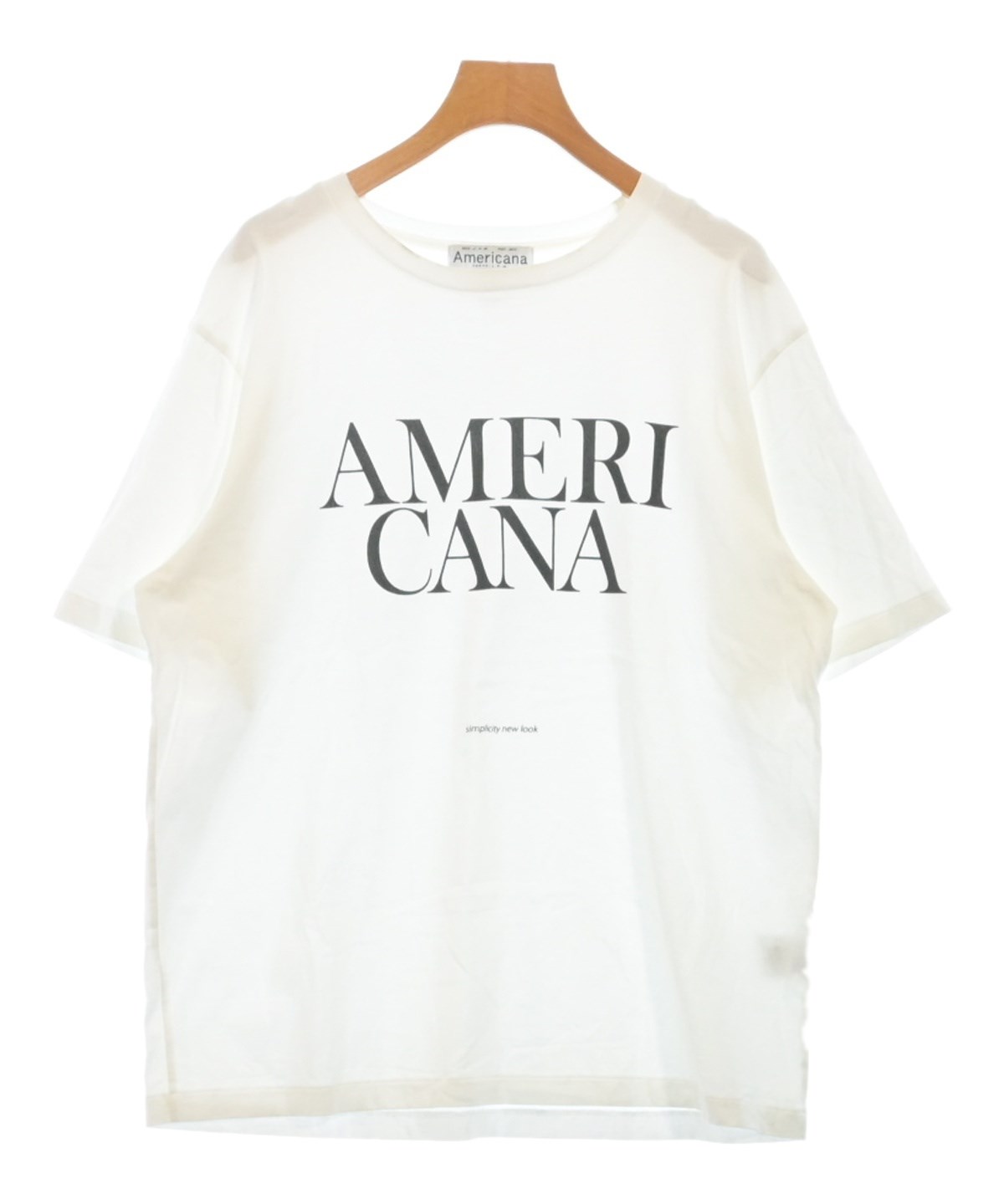 Americana（アメリカーナ）Tシャツ・カットソー 白 サイズ:XL