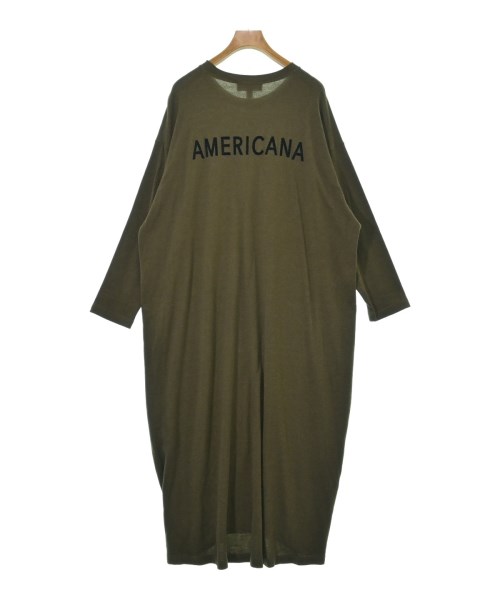 Americana（アメリカーナ）ワンピース カーキ サイズ:F レディース/2200590842112
