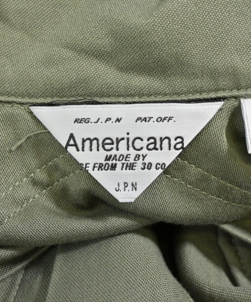 Americana（アメリカーナ）シャツワンピース カーキ サイズ:F レディース/2200674375239