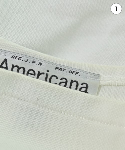 Americana（アメリカーナ）Tシャツ・カットソー 白 サイズ:F レディース/2200673961068