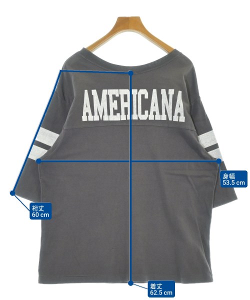 Americana（アメリカーナ）Tシャツ・カットソー グレー サイズ:F レディース/2200680781130