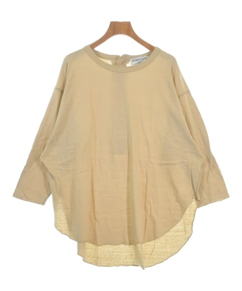 Americana(アメリカーナ)Tシャツ・カットソー ベージュ サイズ:F/2200676732061