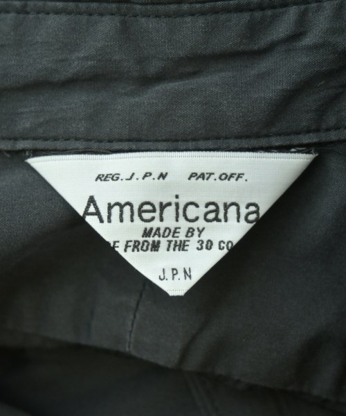 Americana（アメリカーナ）シャツワンピース 黒 サイズ:-(M位) レディース/2200693662310