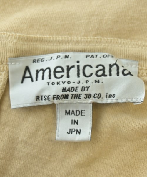 Americana（アメリカーナ）Tシャツ・カットソー ベージュ サイズ:F レディース/2200694943036