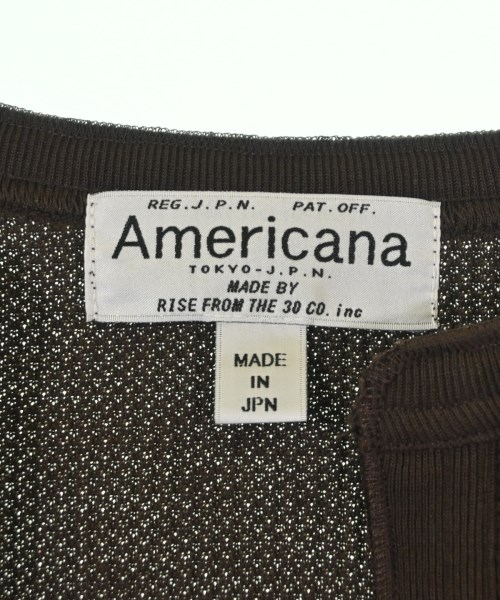 Americana（アメリカーナ）カーディガン 茶 サイズ:F レディース/2200702394225