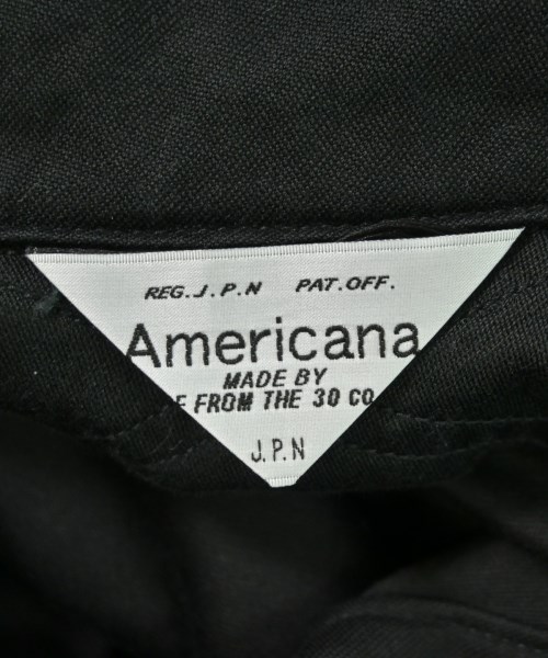Americana（アメリカーナ）シャツワンピース 黒 サイズ:F レディース/2200708011065